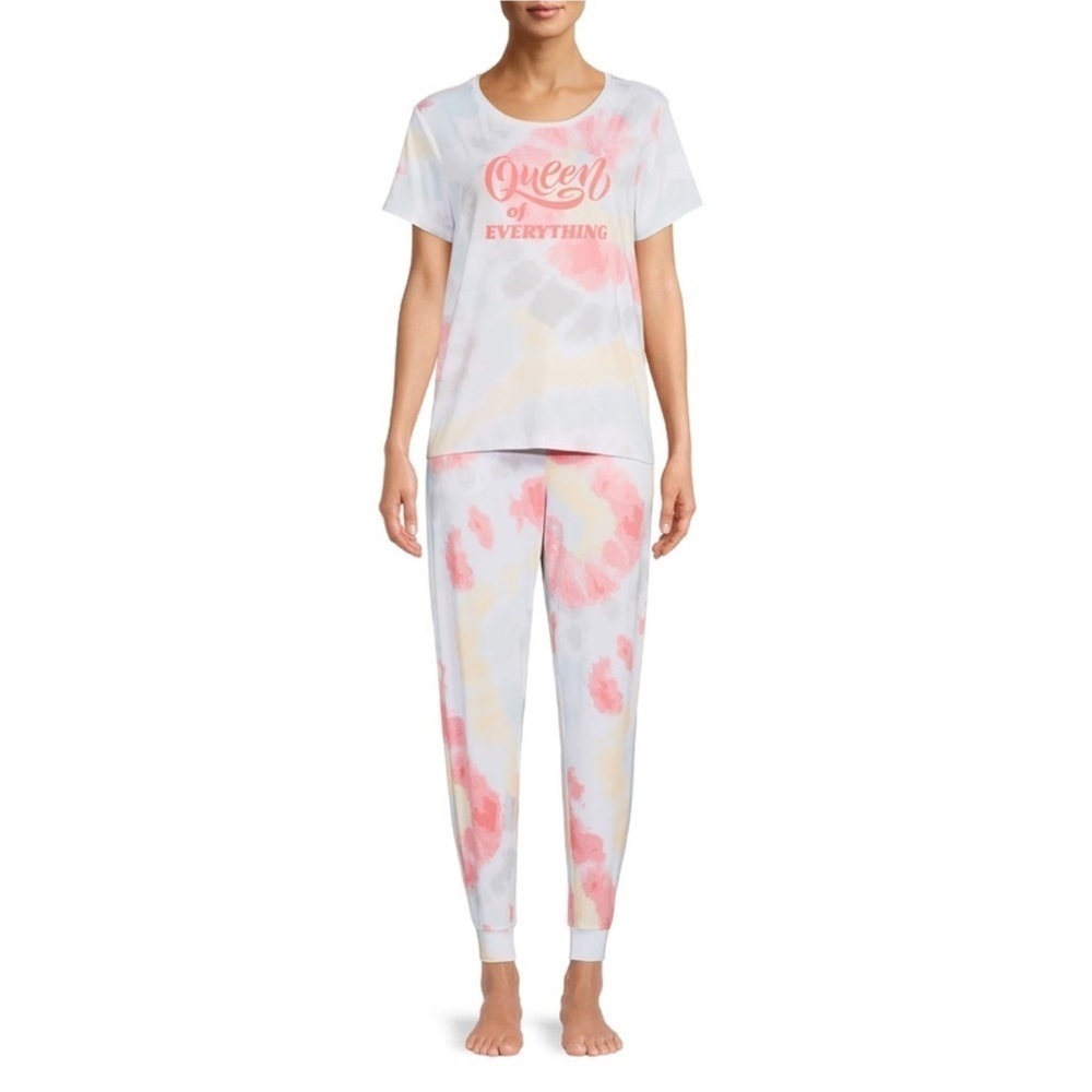 Secret Treasures Queen of Everything Tie Dye 2 Piece Pajama Set - Picture 2 of 10